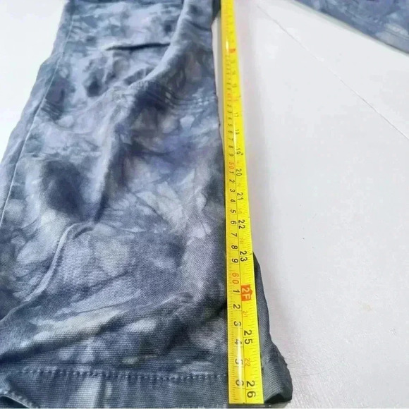 Anthropologie The Wanderer‎ Tie Dye Relaxed Overalls NWT  Blue Black 24 Petite - Picture 8 of 8